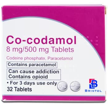 Co-codamol 8mg/500mg Tablets - 32 Tablets