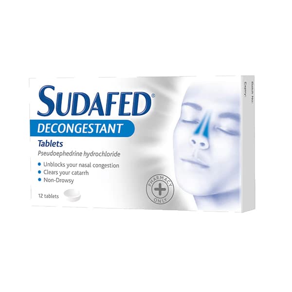 Sudafed Non Drowsy Decongestant Tablets