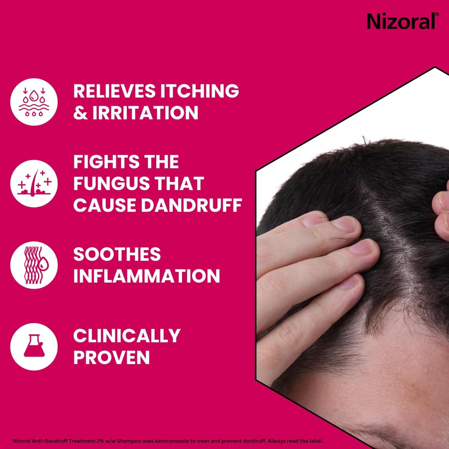 Nizoral Dandruff Shampoo - 100ml — Image 3