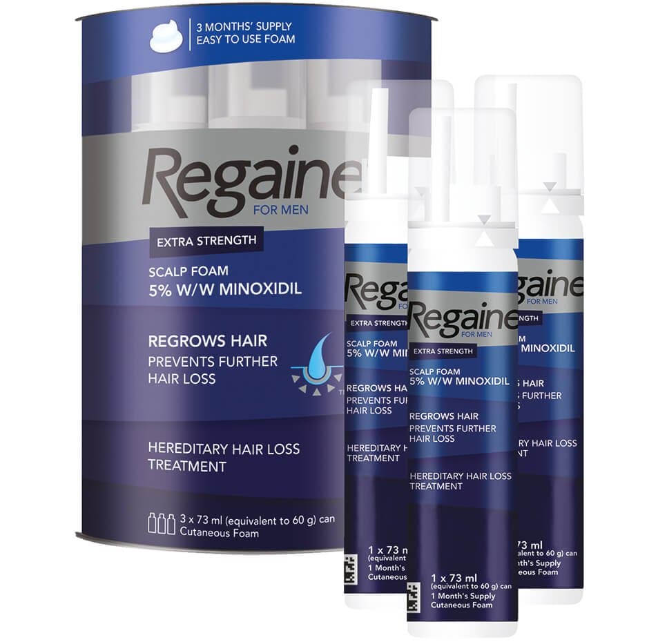 Regaine For Men Extra Strength Scalp Foam