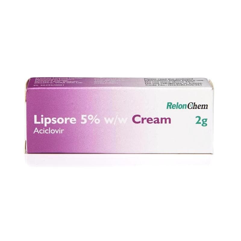 Aciclovir Cold Sore Cream 5% - 2g (Brand May Vary)