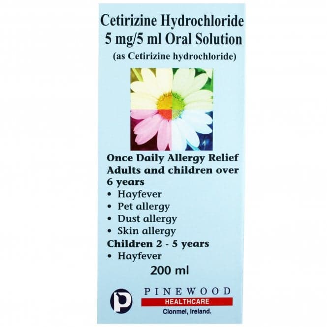 Cetirizine Hydrochloride 5mg/5ml Oral Solution 200ml