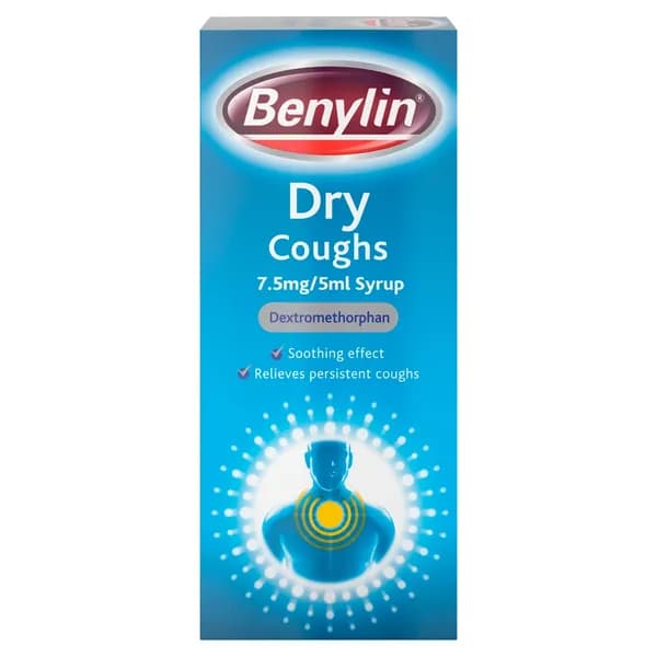Benylin Dry Coughs 7.5mg/5ml Syrup - 150ml