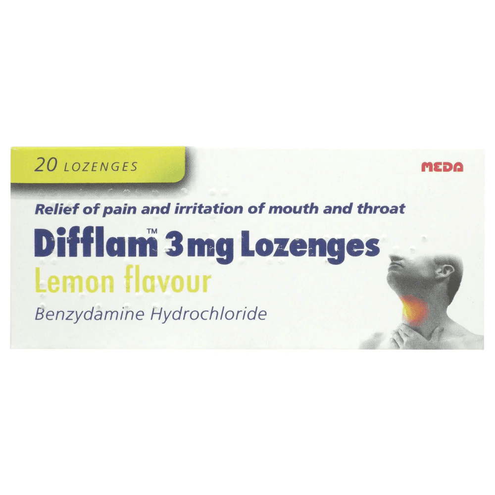 Difflam Lozenges 3mg - 20 Lozenges