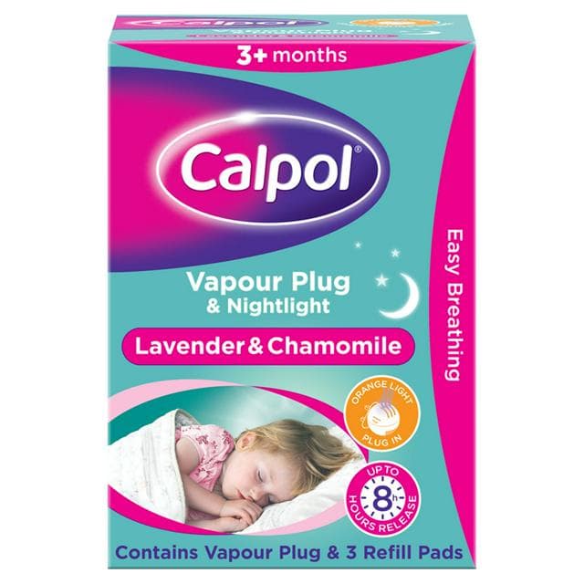 Calpol Vapour Plug & Nightlight + 3 Refills