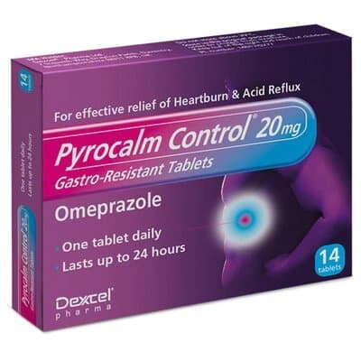Pyrocalm Control Gastro-Resistant Tablets 20mg - 14 Tablets