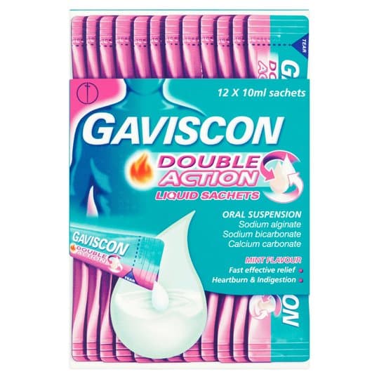 Gaviscon Double Action Liquid Sachets - 12 Sachets