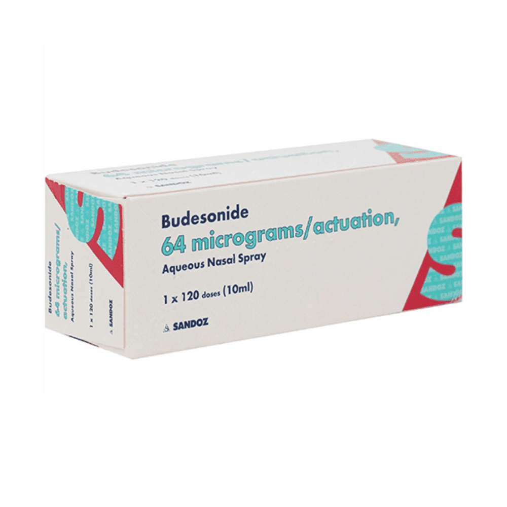 Budesonide 64mcg Aqueous Nasal Spray 120 dose (Generic Rhinocort)