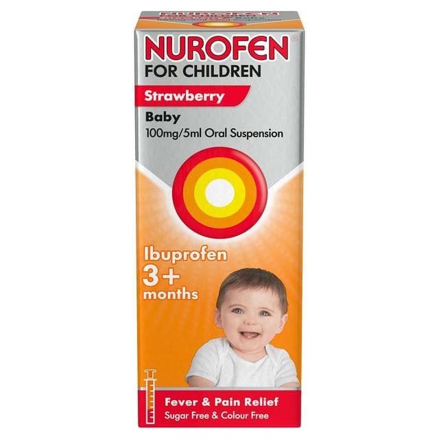Nurofen For Children Baby 3+ Months – Strawberry Flavour