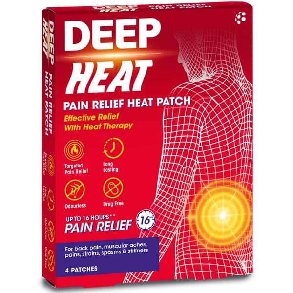 Deep Heat Pain Relief Heat Patch - 4 Patches