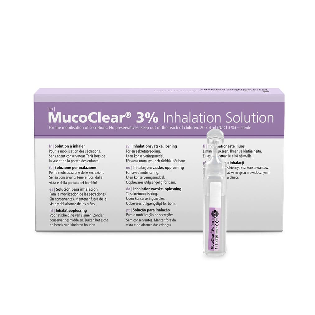 MucoClear 3% Inhalation Solution Ampoules - 60 Pack