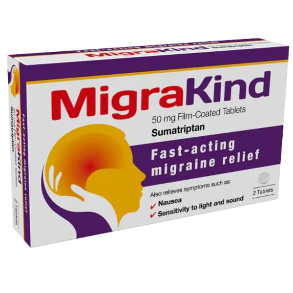 MigraKind Sumatriptan - 2 Tablets