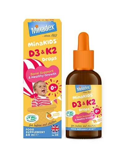 MinaKIDS D3 & K2 Drops - 60ml