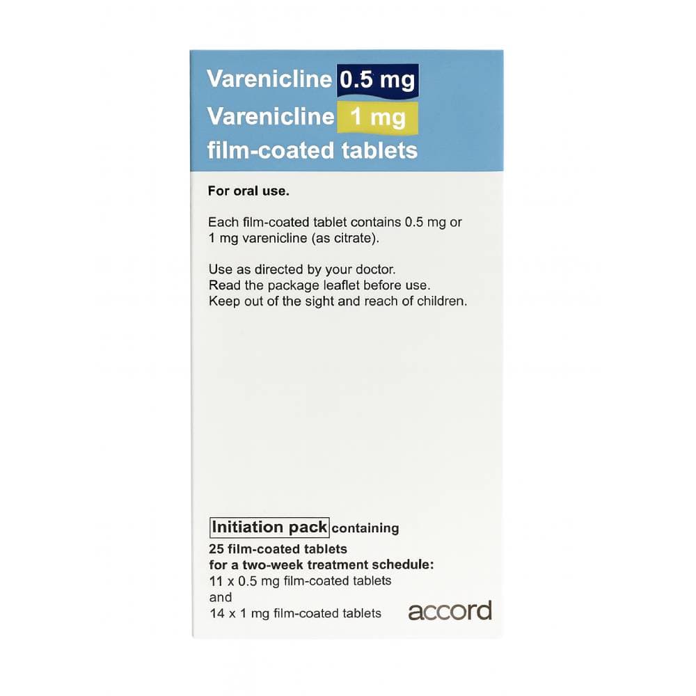 Varenicline Tablets (Generic Champix) - Smoking Cessation