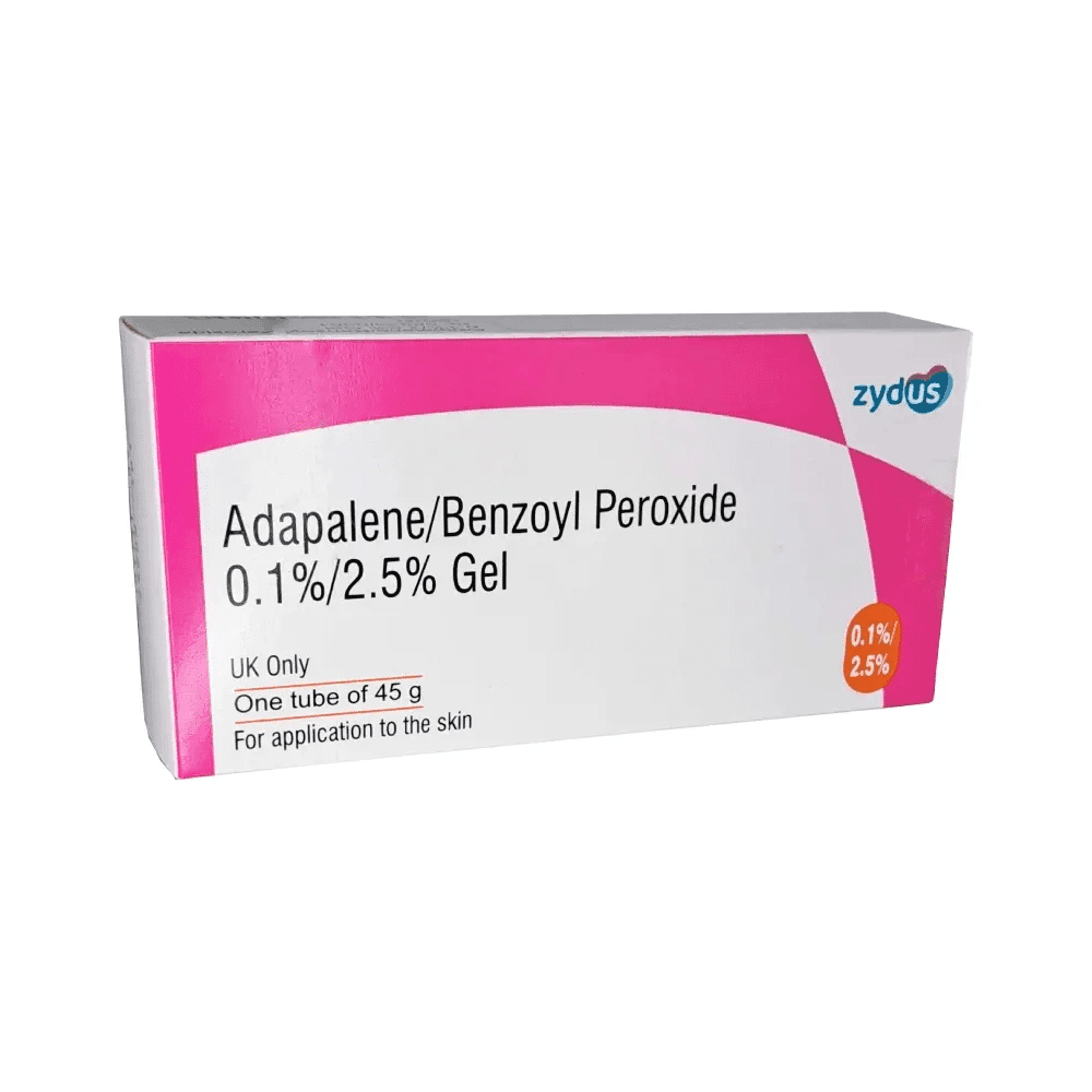 Adapalene 0.1%/Benzoyl Peroxide 2.5% Gel