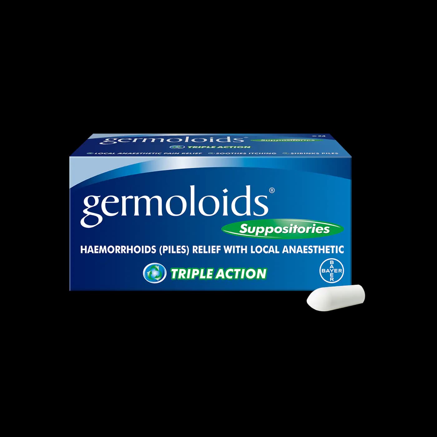Germoloids Suppositories - 24 Suppositories