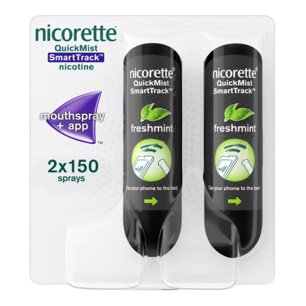 Nicorette QuickMist SmartTrack 1mg Spray - Duo Pack
