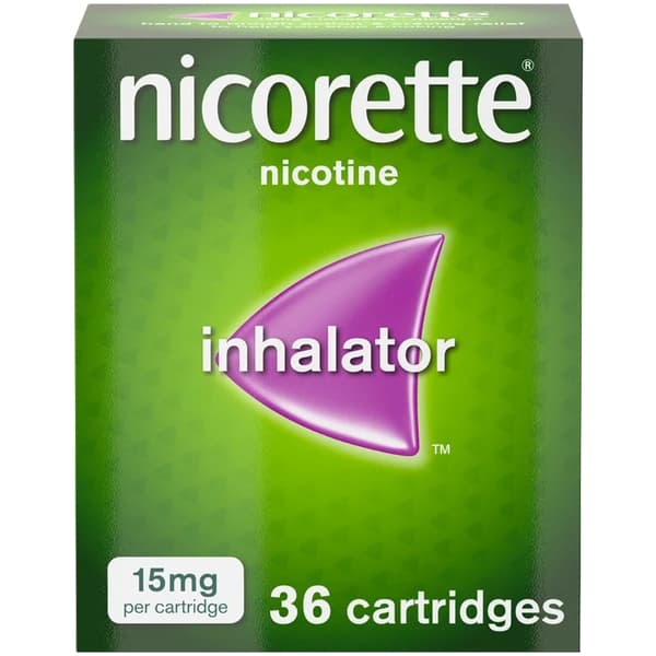 Nicorette Inhalator 15mg - 36 Cartridges